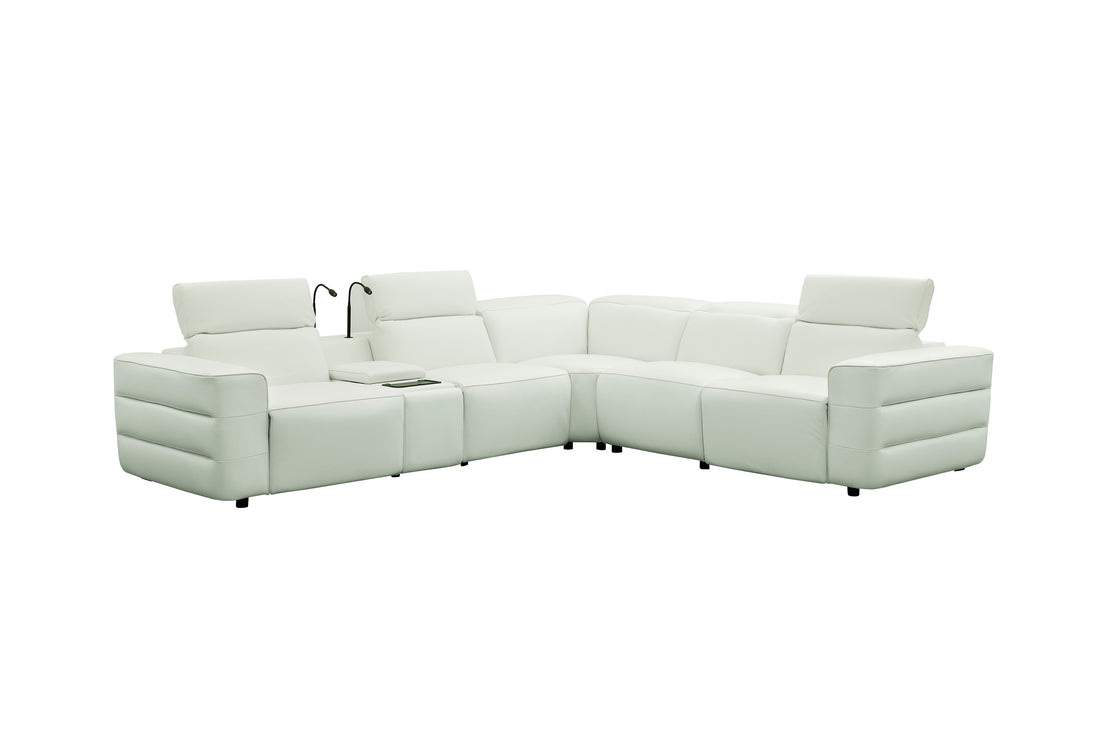 MI-2520 Holly Italian Leather/Match Power Reclining Sectional