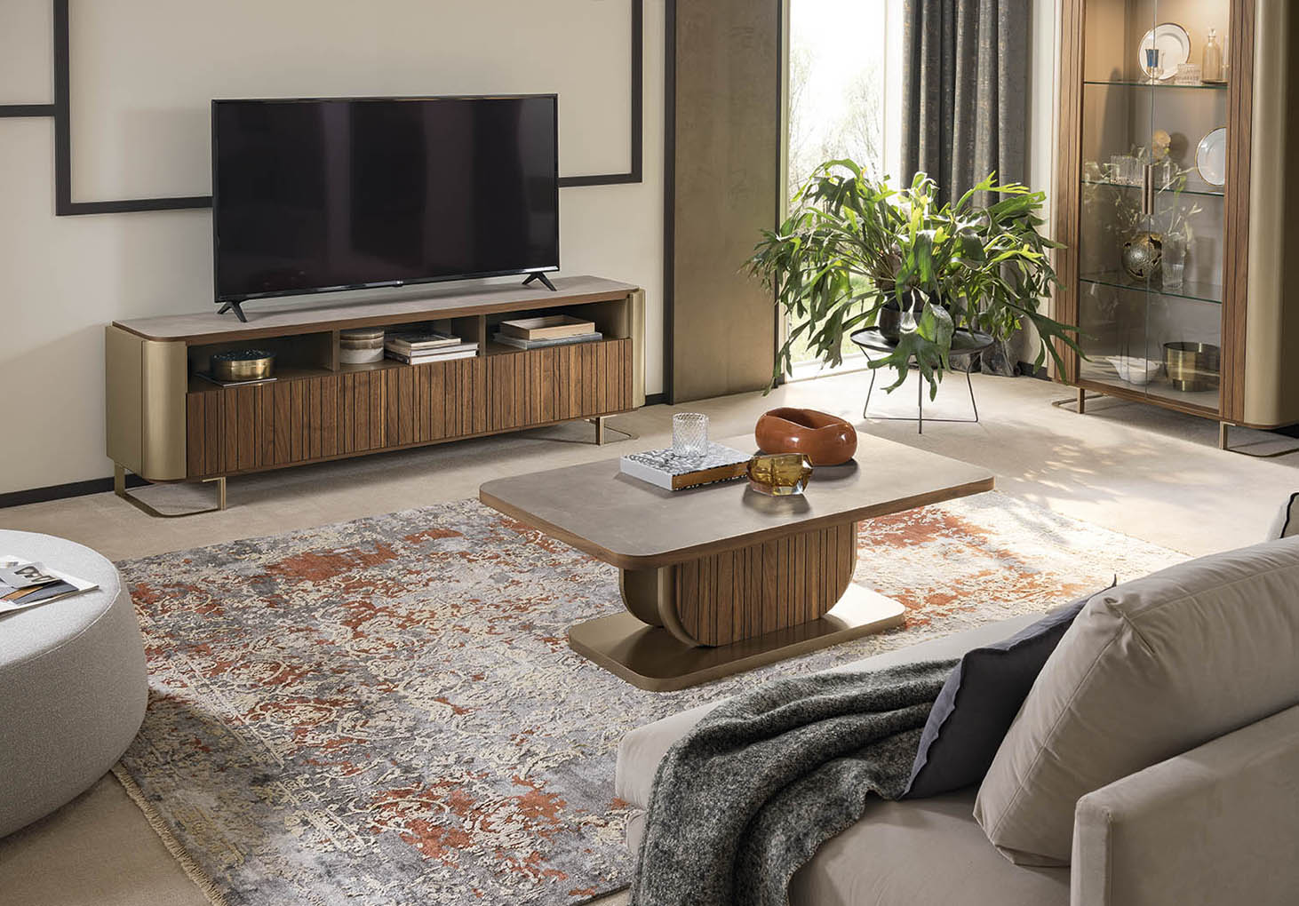 "Hera TV Stand/Entertainment Center - Stylish and modern media console" | Vrxco.com