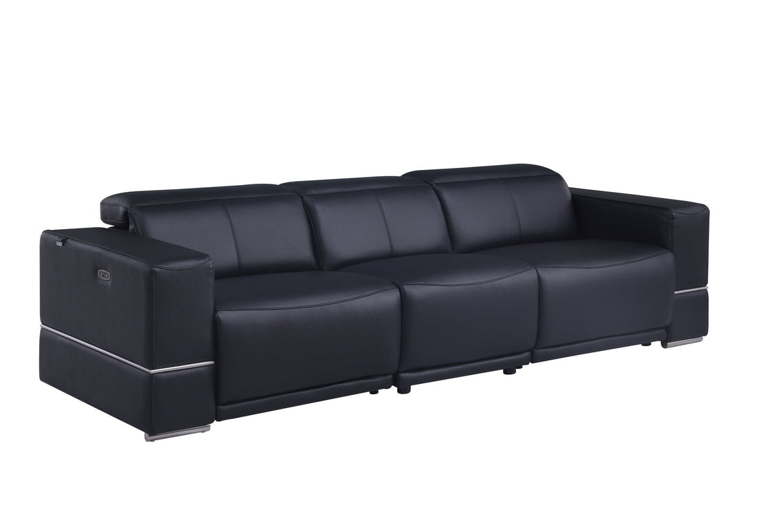 MI-1123 Franco Sofa and Loveseat (Black)