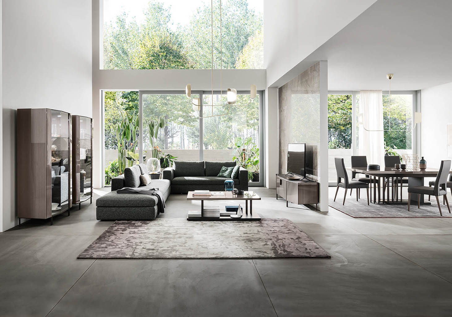 Olimpia Dining Room Set with modern dining table and chairs | Vrxco.com